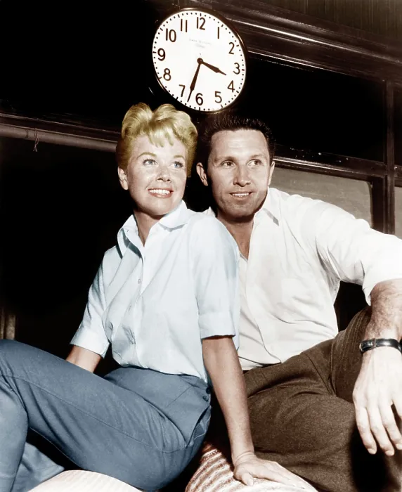 Framed Print : THE PAJAMA GAME, from left: Doris Day, John Raitt, 1957 Framed Print : THE PAJAMA GAME, from left: Doris Day, John Raitt, 1957