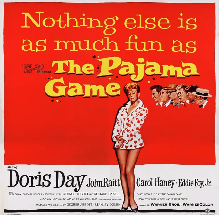 Framed Print : THE PAJAMA GAME, US poster art, Doris Day, 1957