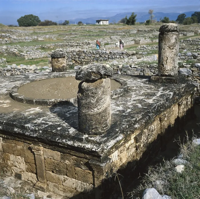 Framed Print : PAKISTAN. PUNJAB. Taxila. Archaeological site. 6th c. B.C. - 2nd c. A.D. Sirkap fortified city, capital of the Greco-Bactrian Kingdom in 2nd c. B.C