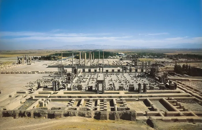 Framed Print : Palace of Darius I. 6th c. BC. IRAN. FARS. Persepolis. Palace of Darius. Persian art. Achaemenid period. AISA / Everett Collection**US SALES ONLY**