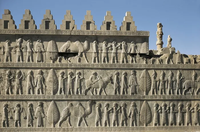 Framed Print : Palace of Darius I. Apadana or Audience Hall. 6th c. BC. IRAN. Persepolis. Palace of Darius. Representatives of the subjugated people giving offerings to Darius I. Persian art Framed Print : Palace of Darius I. Apadana or Audience Hall. 6th c. BC. IRAN. Persepolis. Palace of Darius. Representatives of the subjugated people giving offerings to Darius I. Persian art