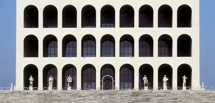 Framed Print : Palazzo della Civilt del Lavoro. 1938-1943. ITALY. LAZIO. ROME. Rome. AISA / Everett Collection**US SALES ONLY**
