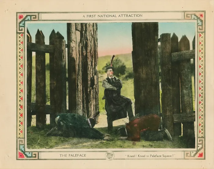 Framed Print : THE PALEFACE, lobbycard, Buster Keaton, 1922