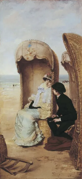 Framed Print : PALMAROLI GONZALEZ, Vicente (1834-1896). Confesion. 2nd half 19th c. Oil on canvas. SPAIN. Madrid. Prado Museum. AISA / Everett Collection**US SALES ONLY**