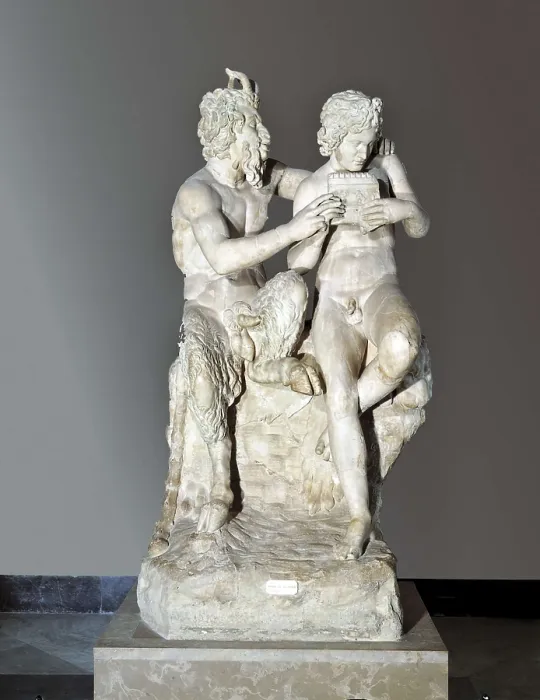 Framed Print : Pan and Olympus. 4th-2nd c. BC. Roman copy. Greek art. Sculpture on marble. ITALY. Naples. National Museum of Archaeology. AISA / Everett Collection**US SALES ONLY** Framed Print : Pan and Olympus. 4th-2nd c. BC. Roman copy. Greek art. Sculpture on marble. ITALY. Naples. National Museum of Archaeology. AISA / Everett Collection**US SALES ONLY**