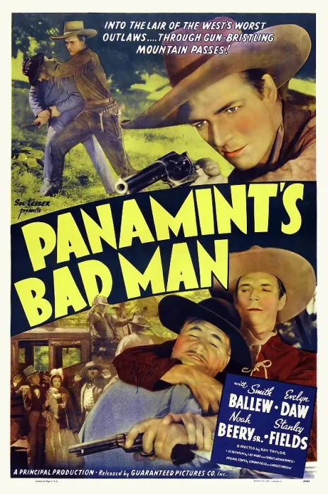 Framed Print : PANAMINT'S BAD MAN, US poster, Smith Ballew (top and bottom right), 1938