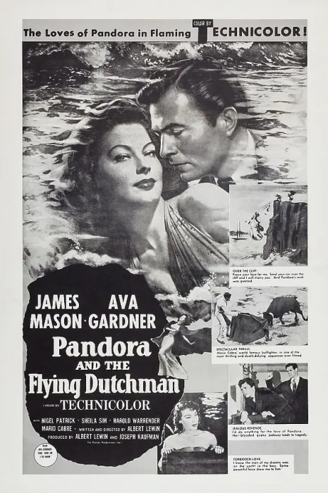 Framed Print : PANDORA AND THE FLYING DUTCHMAN, US poster art, from left: Ava Gardner, James Mason, 1951 Framed Print : PANDORA AND THE FLYING DUTCHMAN, US poster art, from left: Ava Gardner, James Mason, 1951