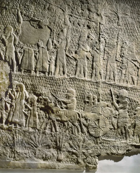 Framed Print : Detail of a panel. Depiction of the exodus of the people from a conquered city. Assyrian art. Relief on rock. UNITED KINGDOM. London. The British Museum. Proc: IRAQ. Kuyunjik Framed Print : Detail of a panel. Depiction of the exodus of the people from a conquered city. Assyrian art. Relief on rock. UNITED KINGDOM. London. The British Museum. Proc: IRAQ. Kuyunjik