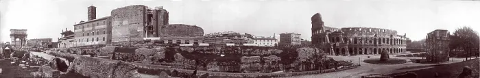 Framed Print : Panoramic view of the Forum, showing the Arch of Titus, Coliseum, and the Arch of Constantine, Rome, Italy, 1909 Framed Print : Panoramic view of the Forum, showing the Arch of Titus, Coliseum, and the Arch of Constantine, Rome, Italy, 1909