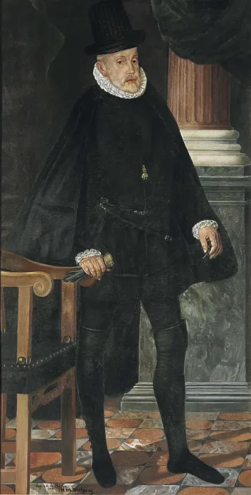 Framed Print : PANTOJA DE LA CRUZ, Juan de la Cruz, called (1553-1608). Philip II. 16th c. SPAIN. San Lorenzo de El Escorial. Royal Monastery of San Lorenzo de El Escorial. Renaissance art