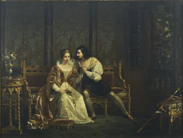 Framed Print : Paolo e Francesca, by Cosroe Dusi, c. 1831, 19th Century, oil on canvas, 74 x 99 cm - Italy, Lazio, Rome, National Gallery of Modern Art - GNAM, Inventory 8487 Framed Print : Paolo e Francesca, by Cosroe Dusi, c. 1831, 19th Century, oil on canvas, 74 x 99 cm - Italy, Lazio, Rome, National Gallery of Modern Art - GNAM, Inventory 8487
