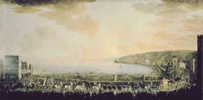 Framed Print : Parade of Charles VII of Naples (future Charles III of Spain) in PiedigrottaNaples. Painting by Tommaso Ruiz. Oil on canvas. ITALY. Naples. San Martino National Museum Framed Print : Parade of Charles VII of Naples (future Charles III of Spain) in PiedigrottaNaples. Painting by Tommaso Ruiz. Oil on canvas. ITALY. Naples. San Martino National Museum