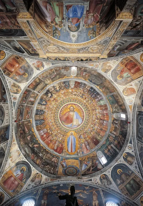 Framed Print : Paradise. Domed vault of the Baptistery, by Giusto Padovano Giusto de Menabuoi, 1370 - 1379 about, 14th Century, fresco, - Italy, Veneto, Padua, Duomo, Baptistery Framed Print : Paradise. Domed vault of the Baptistery, by Giusto Padovano Giusto de Menabuoi, 1370 - 1379 about, 14th Century, fresco, - Italy, Veneto, Padua, Duomo, Baptistery