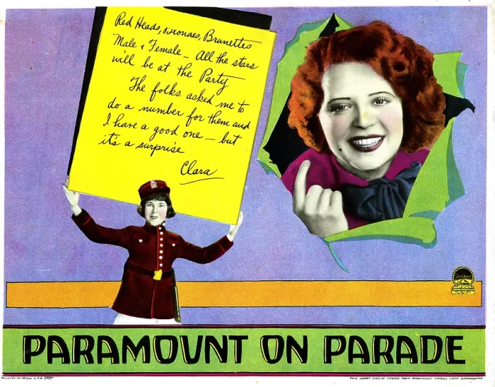 Framed Print : PARAMOUNT ON PARADE, from left, Mitzi Green, Clara Bow, 1930