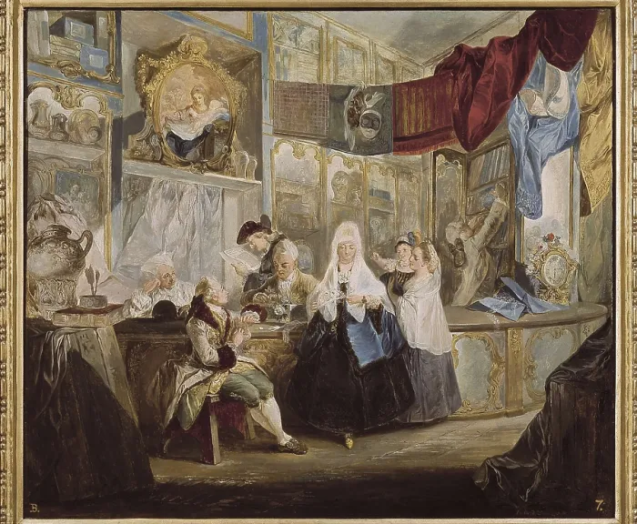 Framed Print : PARET y ALCAZAR, Luis (1746-1798). The Shop. 1772. Oil on wood. SPAIN. Madrid. Lzaro Galdiano Foundation. AISA / Everett Collection**US SALES ONLY** Framed Print : PARET y ALCAZAR, Luis (1746-1798). The Shop. 1772. Oil on wood. SPAIN. Madrid. Lzaro Galdiano Foundation. AISA / Everett Collection**US SALES ONLY**