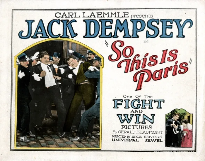 Framed Print : SO THIS IS PARIS, Jack Dempsey, 1924 Framed Print : SO THIS IS PARIS, Jack Dempsey, 1924