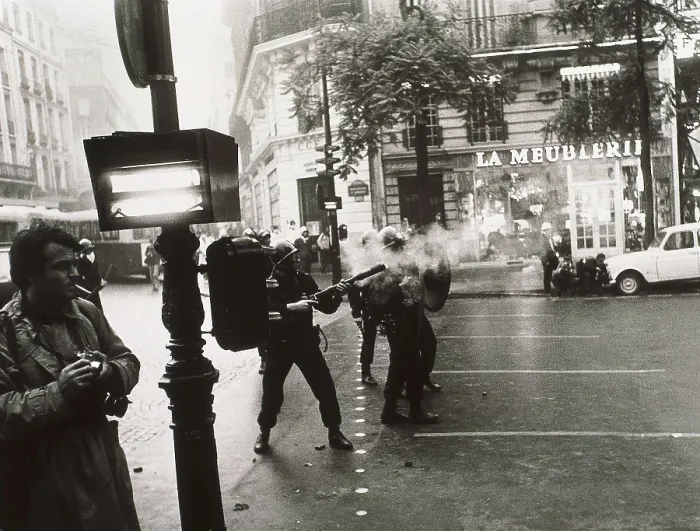 Framed Print : Paris. May 1968. Incidents in Quartier Latin. Security forces taking part in boulevard Saint Germain (June 17 1968). AISA / Everett Collection**US SALES ONLY**