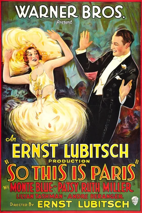 Framed Print : SO THIS IS PARIS, US poster art, from left, Lilyan Tashman, Monte Blue, 1926