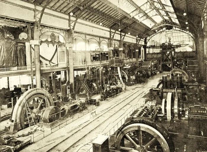 Framed Print : Paris Universal Exhibition (Exposition Universelle) of 1900. French section of the Gallery of Machines. - Iberfoto / Everett Collection (589214)**US SALES ONLY**