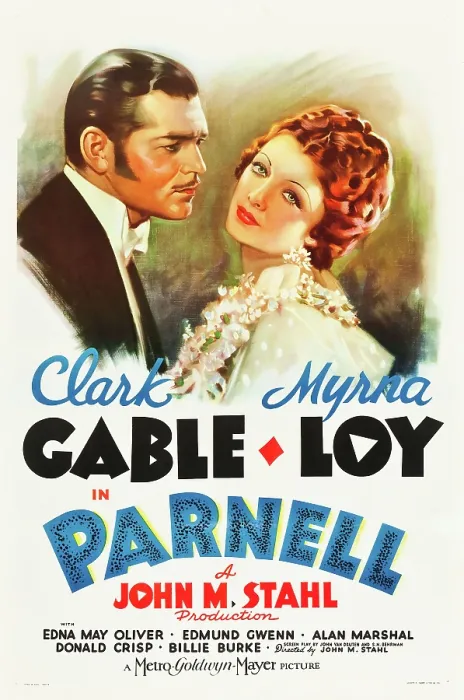 Framed Print : PARNELL, from left: Clark Gable, Myrna Loy, 1937