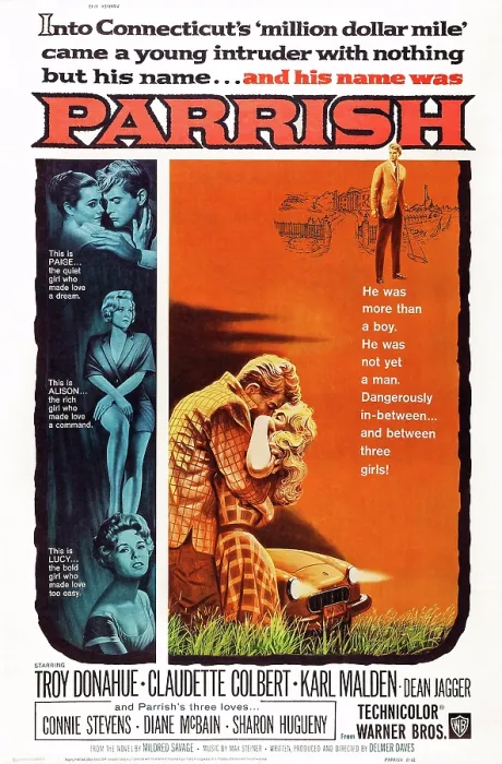 Framed Print : PARRISH, US poster art, left, from top: Sharon Hugueny, Troy Donahue, Diane McBain, Connie Stevens, 1961 Framed Print : PARRISH, US poster art, left, from top: Sharon Hugueny, Troy Donahue, Diane McBain, Connie Stevens, 1961
