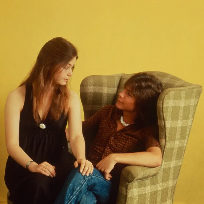 Framed Print : THE PARTRIDGE FAMILY, from left: Susan Dey, David Cassidy, 1970-74