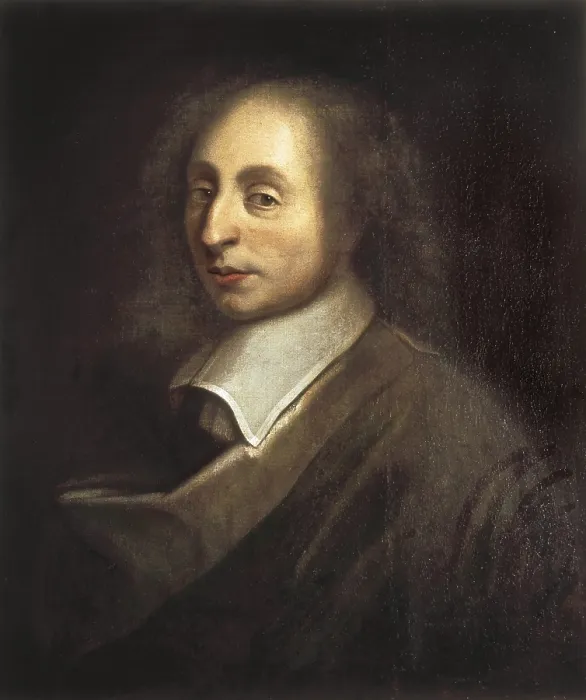 Framed Print : PASCAL, Blaise (1623-1662). French mathematican, physicist and philosopher. Anonymous portrait. Oil on canvas. FRANCE. Versailles. National Museum of Versailles
