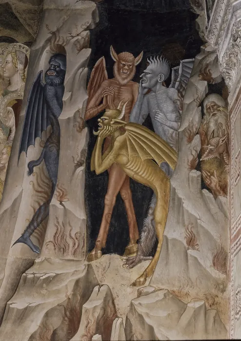 Framed Print : The Passion of Jesus (La passione di Ges), by Andrea di Bonaiuto, 1365-1368, 14th Century, fresco - Italy, Tuscany, Florence, Church of Santa Maria Novella, Spanish Chapel