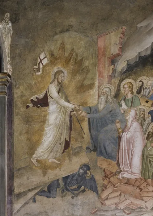 Framed Print : The Passion of Jesus (La passione di Ges), by Andrea di Bonaiuto, 1365-1368, 14th Century, fresco - Italy, Tuscany, Florence, Church of Santa Maria Novella, Spanish Chapel
