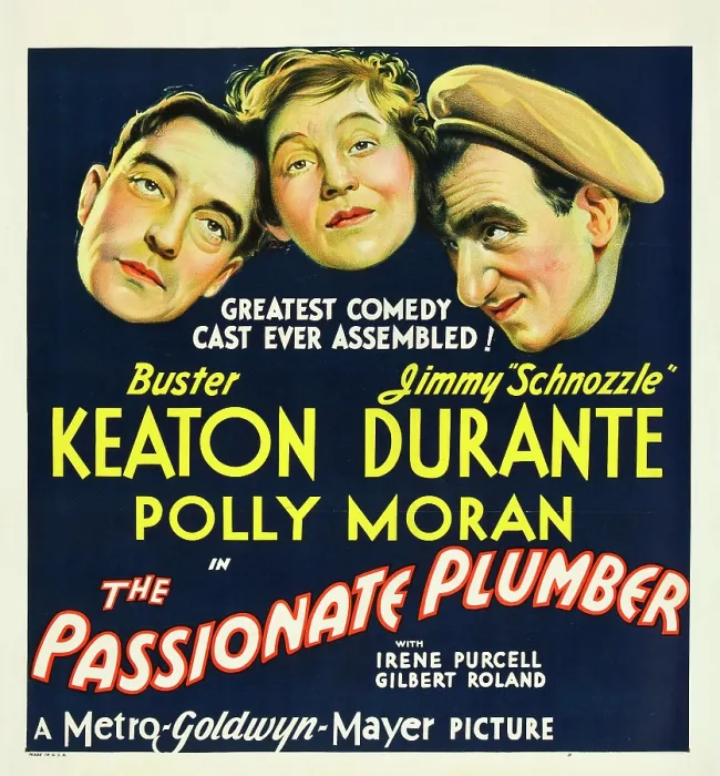Framed Print : THE PASSIONATE PLUMBER, from left: Buster Keaton, Polly Moran, Jimmy Durante, 1932 Framed Print : THE PASSIONATE PLUMBER, from left: Buster Keaton, Polly Moran, Jimmy Durante, 1932