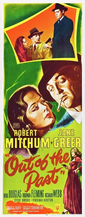 Framed Print : OUT OF THE PAST, top from left: Jane Greer, Robert Mitchum, Richard Webb, center from left: Jane Greer, Robert Mitchum, bottom right: Jane Greer, 1947 Framed Print : OUT OF THE PAST, top from left: Jane Greer, Robert Mitchum, Richard Webb, center from left: Jane Greer, Robert Mitchum, bottom right: Jane Greer, 1947