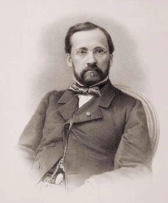 Framed Print : PASTEUR, Louis (1822-1895). Litography. SPAIN. Madrid. National Library. AISA / Everett Collection**US SALES ONLY**