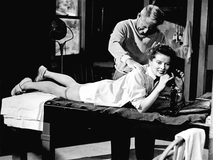 Framed Print : PAT AND MIKE, Spencer Tracy, Katharine Hepburn, 1952