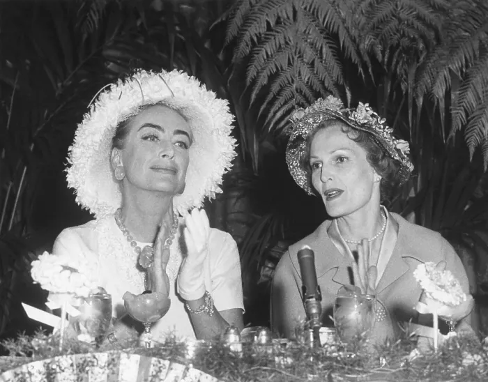 Framed Print : Pat Nixon and Actress Joan Crawford at political event, April 4, 1960. - (BSLOC_2014_14_47)