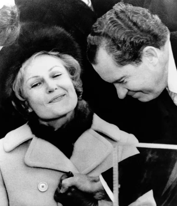 Framed Print : Pat Nixon grasps her husband's hand after he delivered his Inaugural Address. Jan 20, 1969. (CSU_ALPHA_681) CSU Archives / Everett Collection Framed Print : Pat Nixon grasps her husband's hand after he delivered his Inaugural Address. Jan 20, 1969. (CSU_ALPHA_681) CSU Archives / Everett Collection