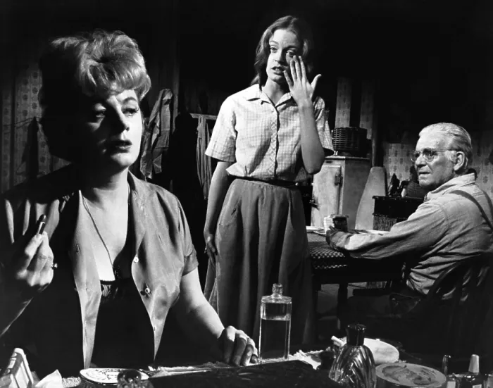 Framed Print : A PATCH OF BLUE, from left: Shelley Winters, Elizabeth Hartman, Wallace Ford, 1965