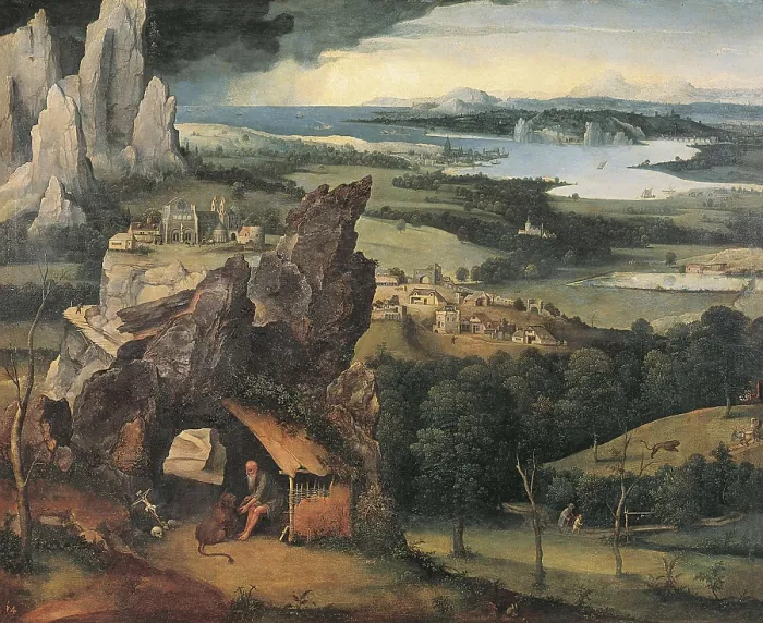 Framed Print : Patinir, Joachim (1480-1524). Landscape with St. 1519s. Flemish art. Oil on canvas. SPAIN. Madrid. Prado Museum. AISA / Everett Collection**US SALES ONLY** Framed Print : Patinir, Joachim (1480-1524). Landscape with St. 1519s. Flemish art. Oil on canvas. SPAIN. Madrid. Prado Museum. AISA / Everett Collection**US SALES ONLY**