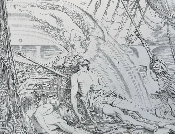 Framed Print : PATON, Sir Joseph Noel (1821-1901). The Ancient Mariner. 1863