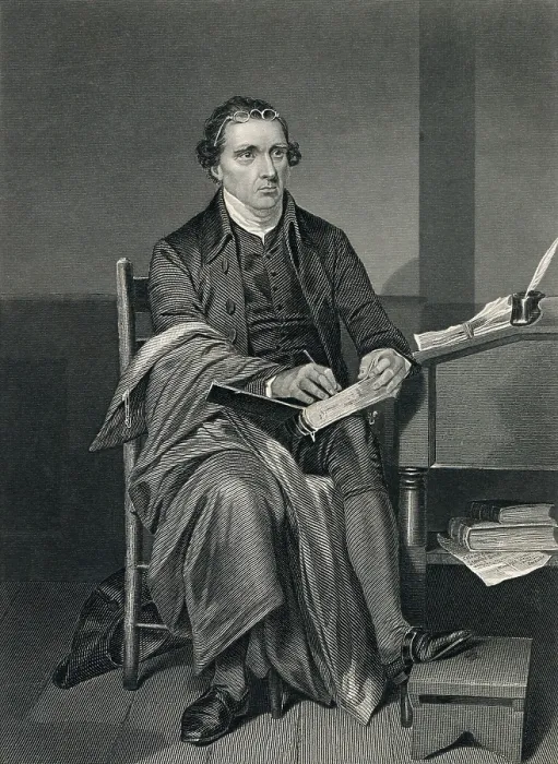 Framed Print : Patrick Henry, was a passionate orator for the Patriot cause during the American Revolution. Portrait of Henry writing is by Alonzo Chapel (BSLOC_2019_4_117) Framed Print : Patrick Henry, was a passionate orator for the Patriot cause during the American Revolution. Portrait of Henry writing is by Alonzo Chapel (BSLOC_2019_4_117)