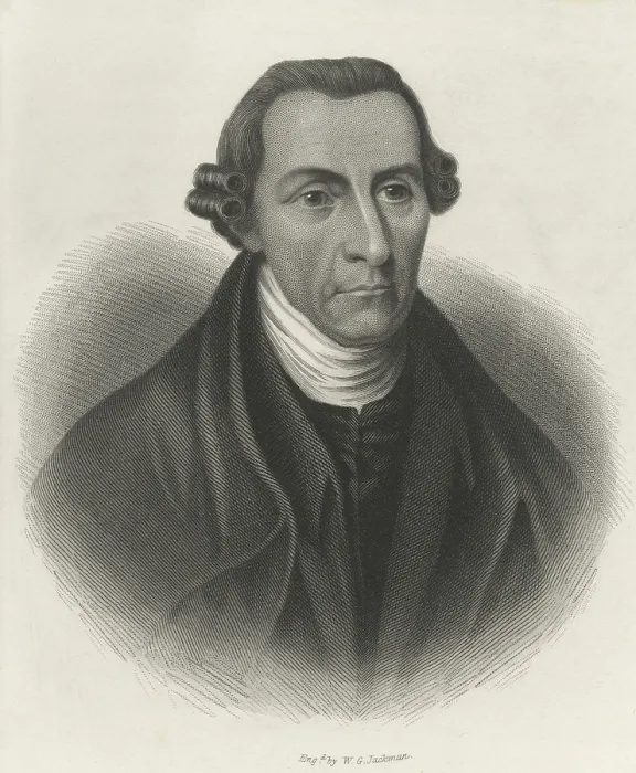 Framed Print : Patrick Henry, in a portrait engraving by William G. Jackman, a British engraver who emigrated to the US in 1841