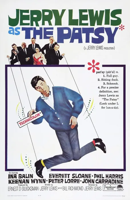 Framed Print : THE PATSY, US poster art, top from left: John Carradine, Everett Sloane, Phil Harris, Ina Balin, Keenan Wynn, Peter Lorre: bottom: Jerry Lewis, 1964