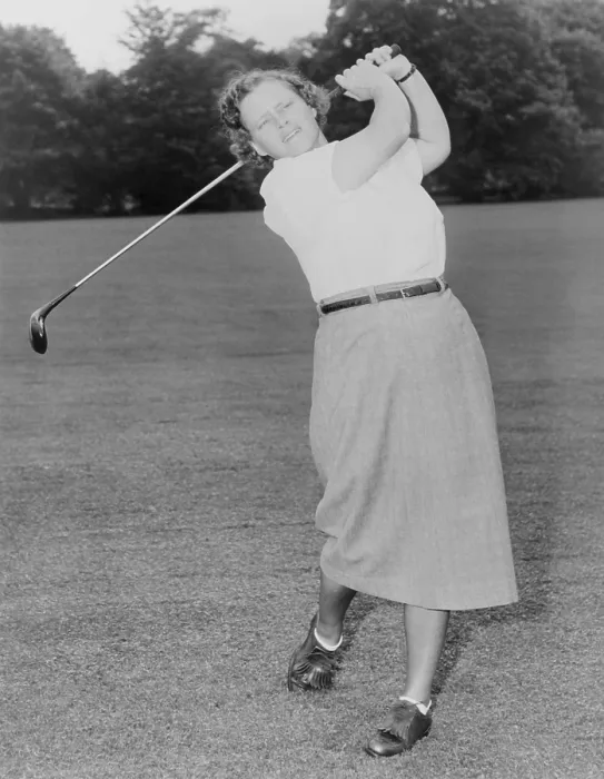 Framed Print : Patty Berg playing golf in 1951. She was a founding member and player on the LPGA Tour. She won 15 major titles from 1940 to 1962. - (BSLOC_2015_1_120) Framed Print : Patty Berg playing golf in 1951. She was a founding member and player on the LPGA Tour. She won 15 major titles from 1940 to 1962. - (BSLOC_2015_1_120)