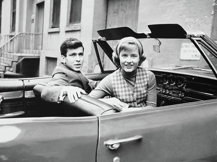 Framed Print : THE PATTY DUKE SHOW, from left: Frank Sinatra Jr. Patty Duke, Every Girl Should Be Married, (season 2, episode 17, aired January 6, 1965), 1963-1966