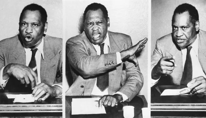 Framed Print : Paul Robeson, speaks to reporters after the Peekskill, N.Y. riot on Aug. 27, 1949. The violence prevented a Robeson concert to benefit the Civil Rights Congress Framed Print : Paul Robeson, speaks to reporters after the Peekskill, N.Y. riot on Aug. 27, 1949. The violence prevented a Robeson concert to benefit the Civil Rights Congress