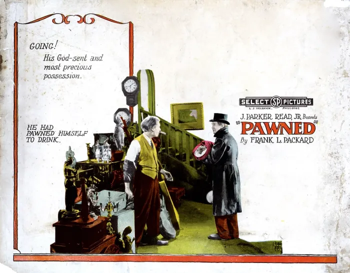 Framed Print : PAWNED, US poster, 1922 Framed Print : PAWNED, US poster, 1922