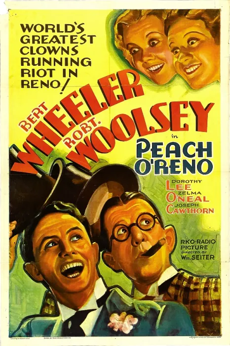 Framed Print : PEACH O'RENO, bottom from left: Robert Woolsey, Bert Wheeler, top from left: Dorothy Lee, Zelma O'Neal, 1931