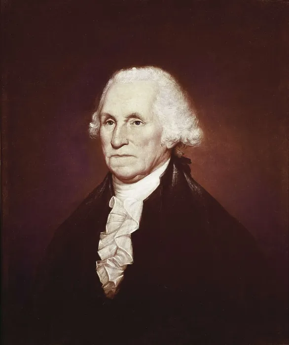 Framed Print : PEALE, Rembrandt (1778-1860). George Washington. 1795. Oil on canvas. UNITED STATES OF AMERICA. Washington. National Gallery of Art (Smithsonian Institution)