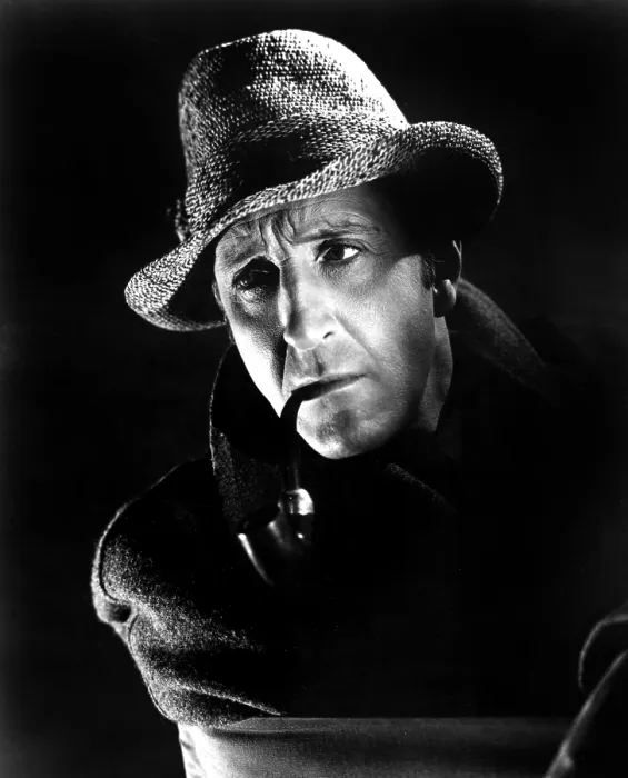 Framed Print : THE PEARL OF DEATH, Basil Rathbone, 1944