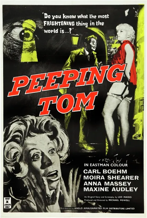 Framed Print : PEEPING TOM, British poster, 1960