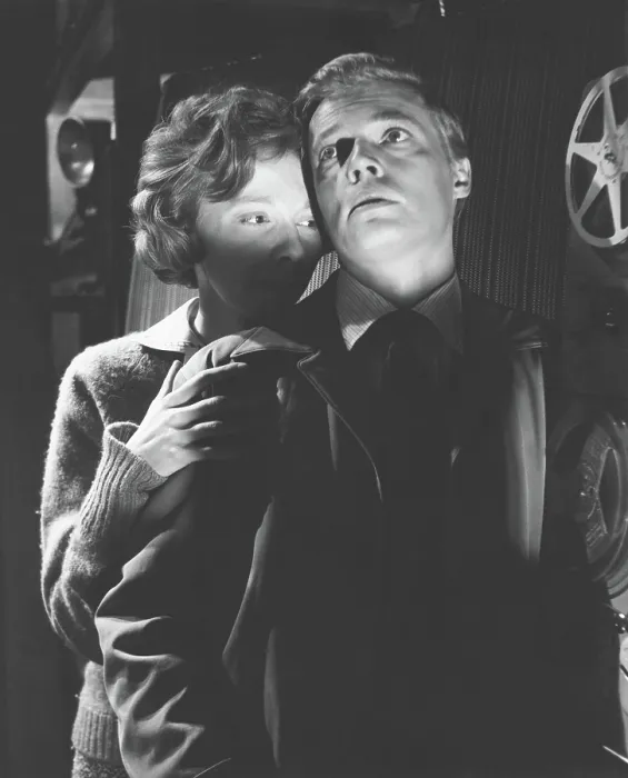 Framed Print : PEEPING TOM, from left: Anna Massey, Carl Boehm, 1960
